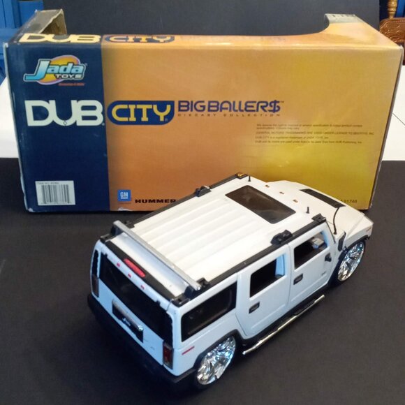 AS IS Jada Toys DUB City Big Ballers Hummer H2 63362W 1:18 Scale VTG SUV Diecast - Picture 6 of 10